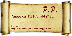 Passeka Piládész névjegykártya